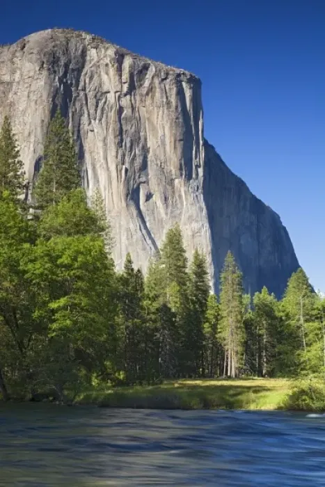 Framed Print : CA, Yosemite NP, El Capitan and Merced River