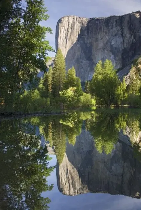 Framed Print : CA, Yosemite NP, El Capitan reflected in Merced River