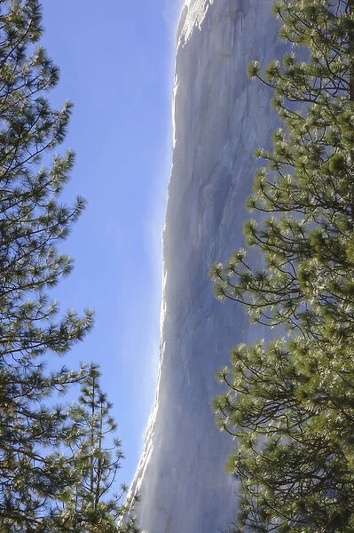 CA, Yosemite NP, El Capitan and waterfall
