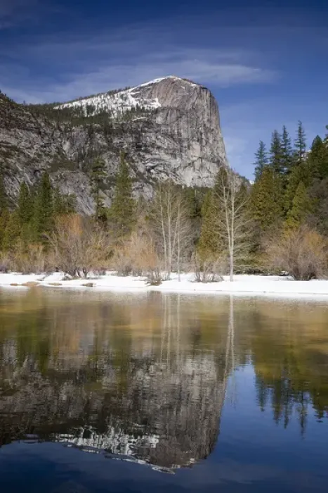 Framed Print : CA, Yosemite NP, Mt. Watkins reflected in Mirror Lake Framed Print : CA, Yosemite NP, Mt. Watkins reflected in Mirror Lake