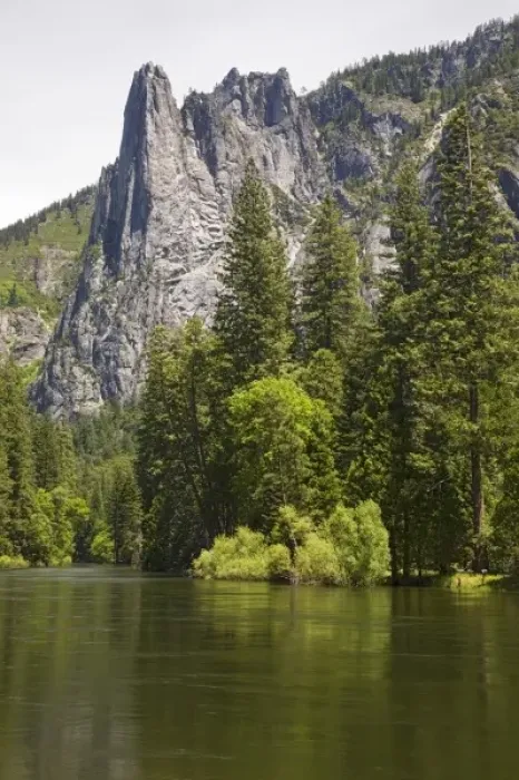 Framed Print : CA, Yosemite NP, Sentinel Rock and Merced River Framed Print : CA, Yosemite NP, Sentinel Rock and Merced River