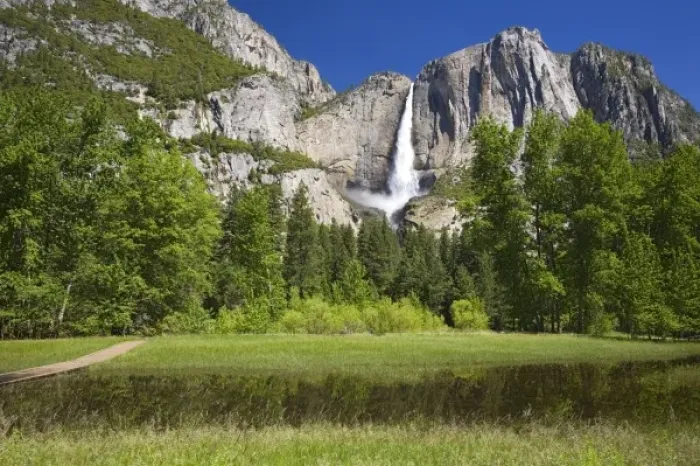 Framed Print : CA, Yosemite NP, Upper Yosemite Falls Framed Print : CA, Yosemite NP, Upper Yosemite Falls