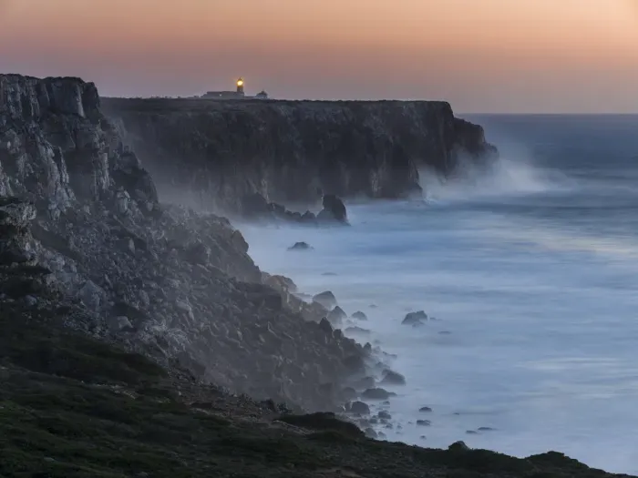 Framed Print : Cabo de Sao Vincente (Cape St. Vincent) with its lighthouse at the rocky coast of Framed Print : Cabo de Sao Vincente (Cape St. Vincent) with its lighthouse at the rocky coast of
