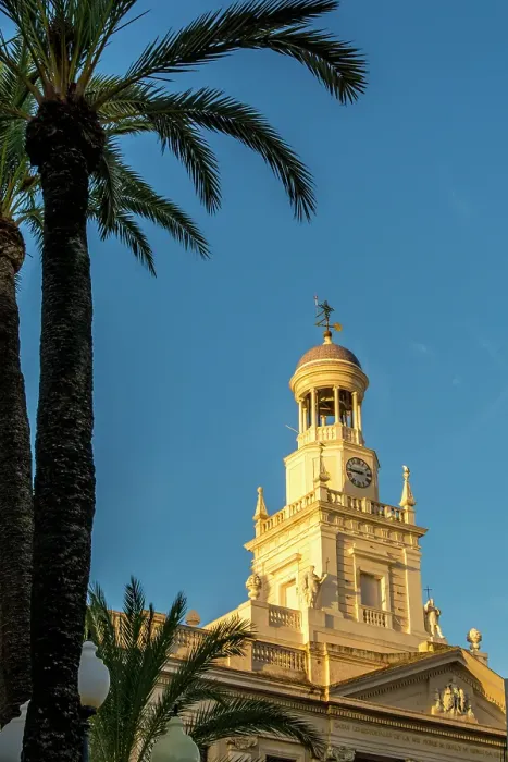 Framed Print : Cadiz City Hall, Plaza de Sevilla, Cadiz, Spain