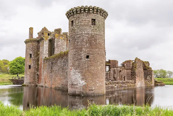 Framed Print : Caerlaverock Castle, Dumfries, Dumfries and Galloway, Scotland. The 13th century ruins of Caerlaverock Castle. (Editorial Use Only) Framed Print : Caerlaverock Castle, Dumfries, Dumfries and Galloway, Scotland. The 13th century ruins of Caerlaverock Castle. (Editorial Use Only)