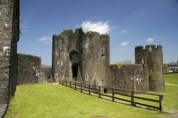 Framed Print : Caerphilly, Wales. The well preserved castle at Caerphilly Framed Print : Caerphilly, Wales. The well preserved castle at Caerphilly