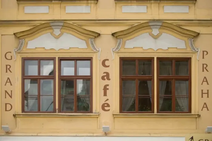 Framed Print : cafe, Czech Republic, prague