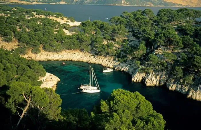 Framed Print : Calanque de Port-Pin, Bouches-du-Rhone, Provence, France Mediterranean Coast Framed Print : Calanque de Port-Pin, Bouches-du-Rhone, Provence, France Mediterranean Coast