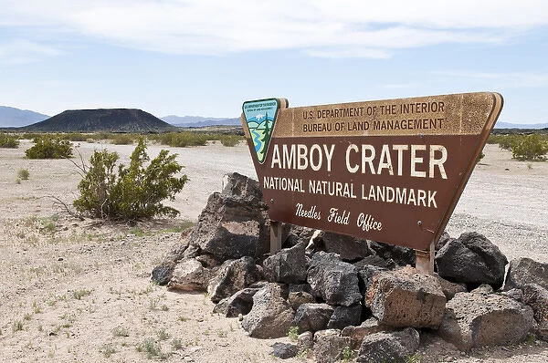 California. Amboy Crater National Natural Landmark near Barstow