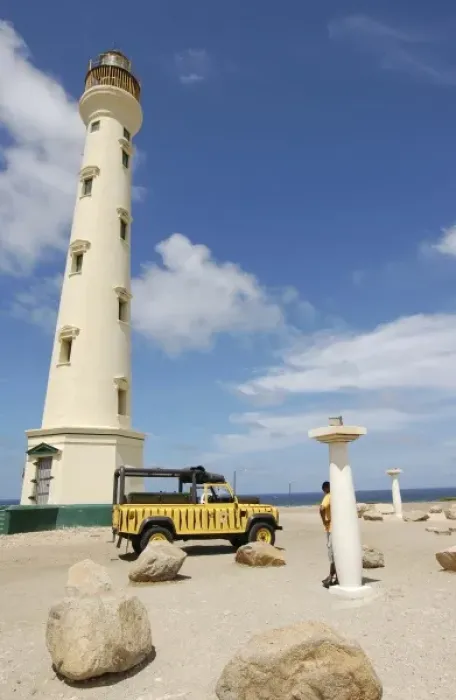 Framed Print : California Lighthouse, Oranjestad, Aruba