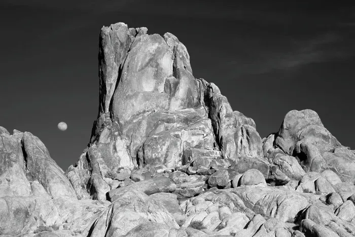 Framed Print : California, Lone Pine, Alabama Hills, moonrise Framed Print : California, Lone Pine, Alabama Hills, moonrise