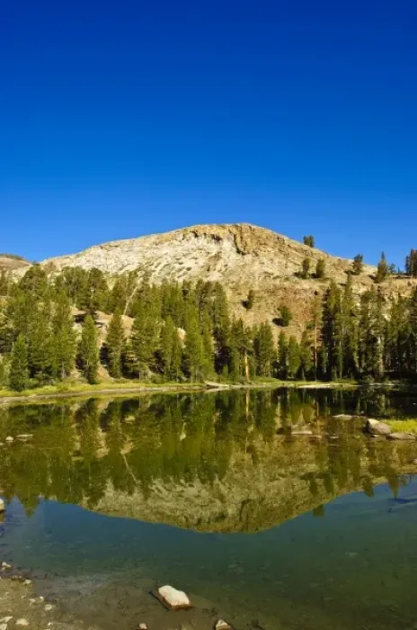 Framed Print : California. Mountain lake Yosemite National Park, California