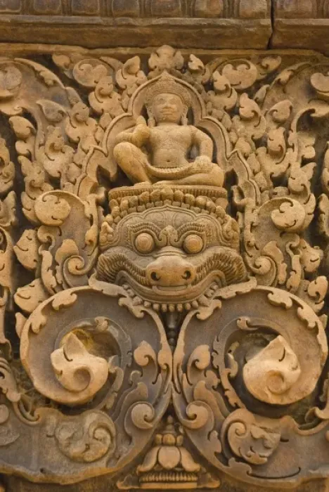 Framed Print : Cambodia. Siem Reap. Bantay Srei Temple. Esquisitely carved lintels Framed Print : Cambodia. Siem Reap. Bantay Srei Temple. Esquisitely carved lintels