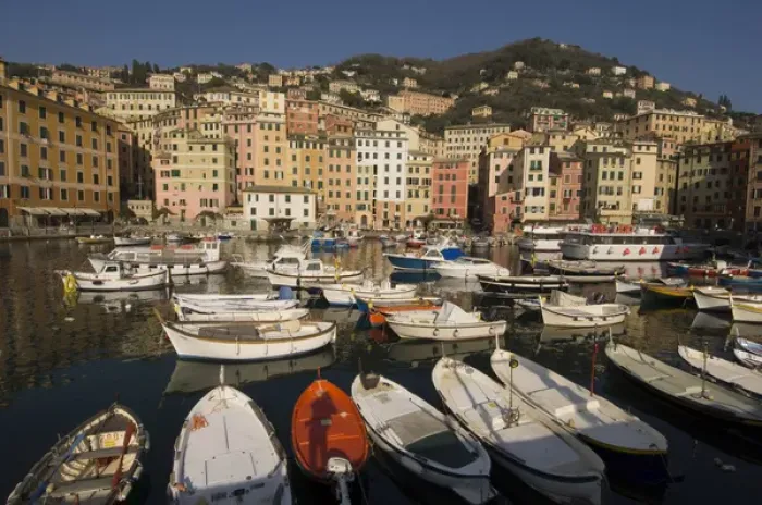 Framed Print : Camogli, Liguria, Italy Framed Print : Camogli, Liguria, Italy
