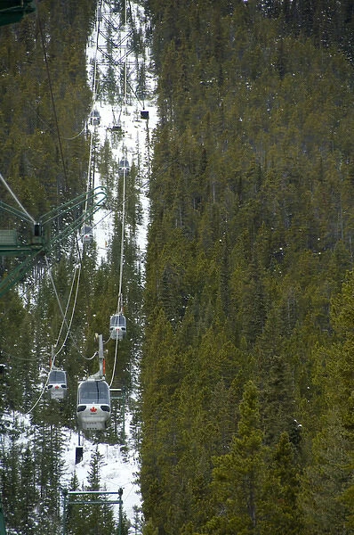 Canada, Alberta, Banff. Banff Gondola to the summit of Sulphur Mountain