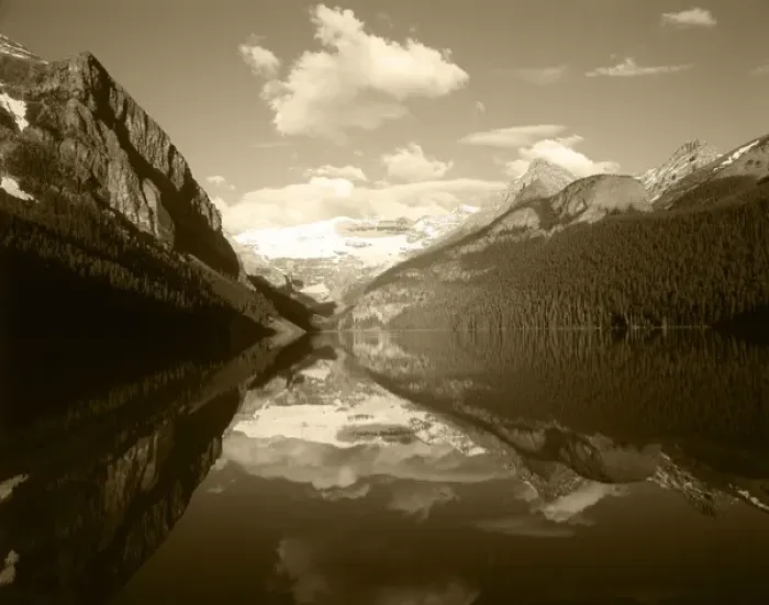 Framed Print : Canada, Alberta, Banff National Park, View of Lake Louise and Mt Framed Print : Canada, Alberta, Banff National Park, View of Lake Louise and Mt