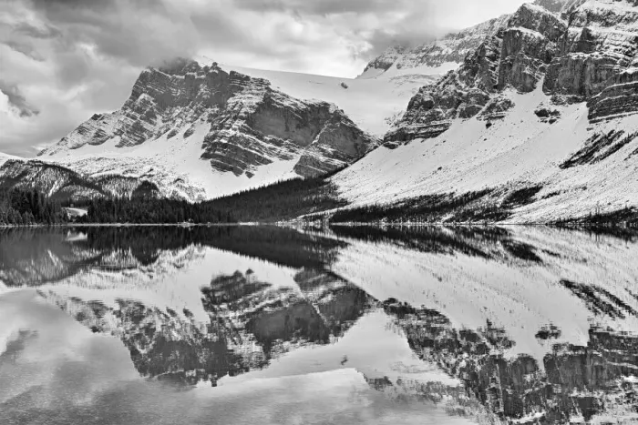 Framed Print : Canada, Alberta, Banff National Park. Crowfoot Mountain reflected in Bow Lake Framed Print : Canada, Alberta, Banff National Park. Crowfoot Mountain reflected in Bow Lake