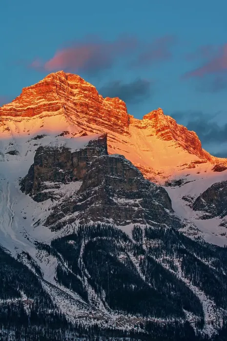 Framed Print : Canada, Alberta, Banff National Park. Mt. Rundle at sunset Framed Print : Canada, Alberta, Banff National Park. Mt. Rundle at sunset