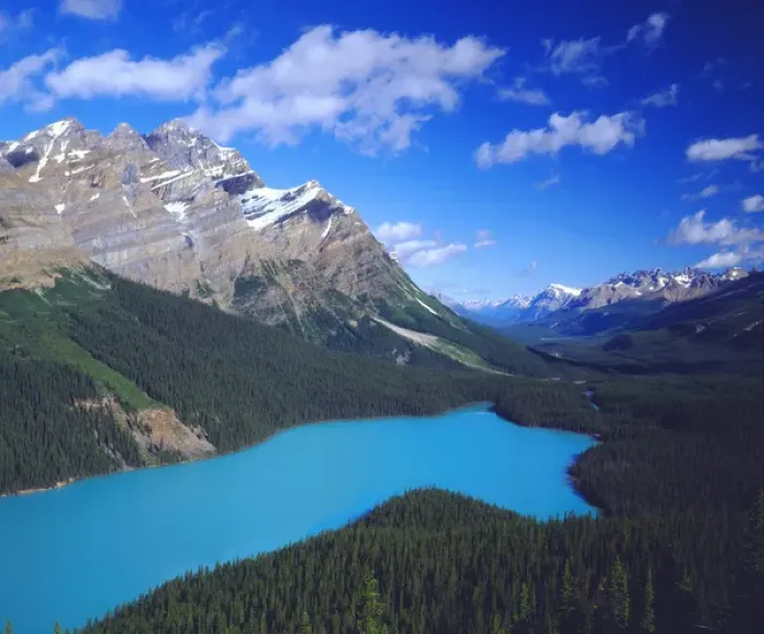 Framed Print : Canada; Alberta; Banff National Park; A glacier fed lake in the Rockies