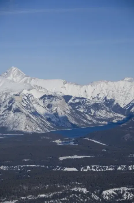 Framed Print : Canada, Alberta, Banff. Views of the Bow Valley from the summit of Sulphur Mountain