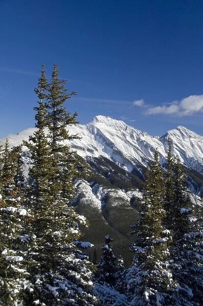 Canada, Alberta, Banff. Views from the summit of Sulphur Mountain