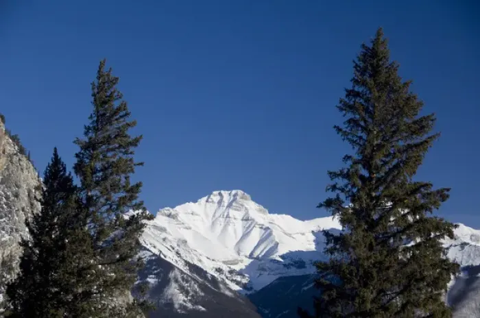 Framed Print : Canada, Alberta, Banff. Views from the summit of Sulphur Mountain