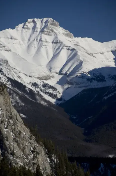 Framed Print : Canada, Alberta, Banff. Views from the summit of Sulphur Mountain