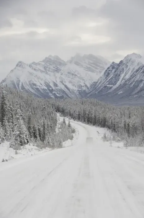 Framed Print : Canada, Alberta, Icefields Parkway. Jasper National Park in winter. Scenic highway Framed Print : Canada, Alberta, Icefields Parkway. Jasper National Park in winter. Scenic highway