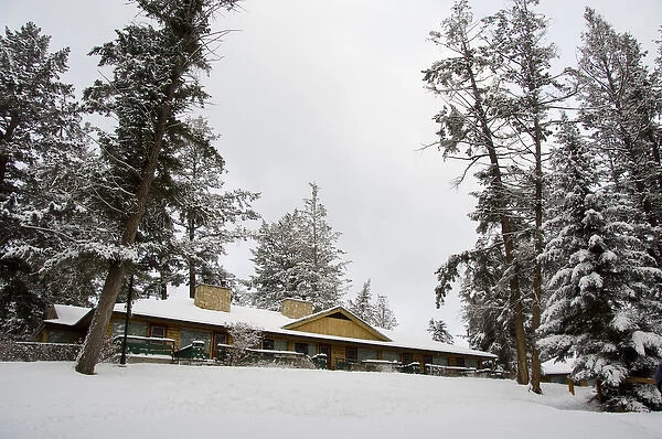 Canada, Alberta, Jasper, Jasper NP. Fairmont Jasper Park Lodge cabins