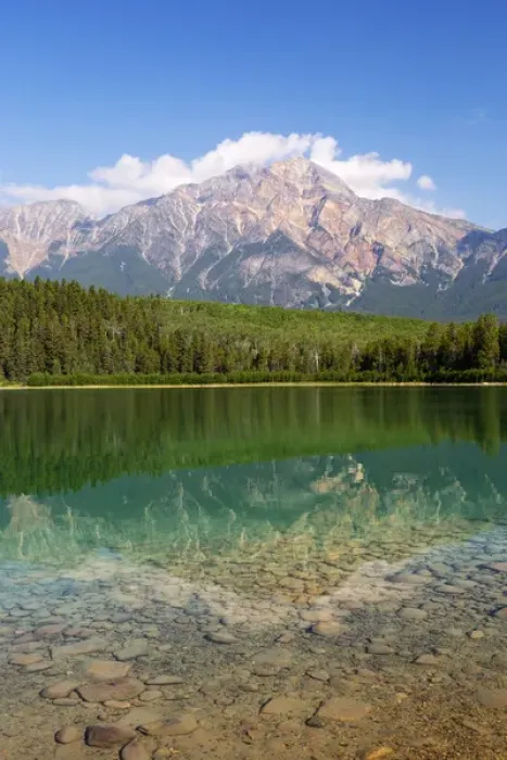 Framed Print : Canada, Alberta, Jasper National Park, Pyramid Mountain and Patricia Lake Framed Print : Canada, Alberta, Jasper National Park, Pyramid Mountain and Patricia Lake
