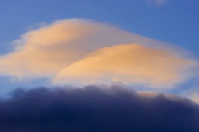Framed Print : Canada, Alberta, Jasper National Park. Lenticular cloud at sunset