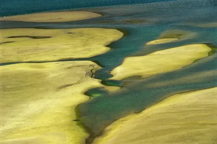Framed Print : Canada, Alberta, Kananaskis Country. Abstract detail of Kananaksis River. Credit as