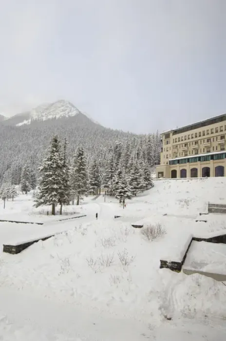 Framed Print : Canada, Alberta, Lake Louise. Farimont Chateau Lake Louise