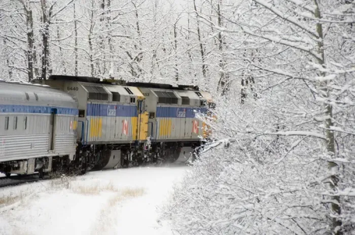 Framed Print : Canada, Alberta. VIA Rail Snow Train between Edmonton & Jasper Framed Print : Canada, Alberta. VIA Rail Snow Train between Edmonton & Jasper