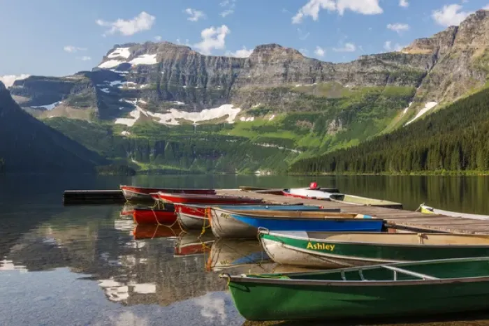 Framed Print : Canada, Alberta, Waterton Lakes National Park, Cameron Lake and Mount Custer with dock Framed Print : Canada, Alberta, Waterton Lakes National Park, Cameron Lake and Mount Custer with dock