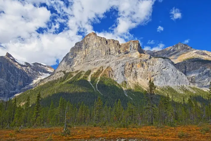 Framed Print : Canada, Alberta, Yoho National Park. The President Range mountain landscape