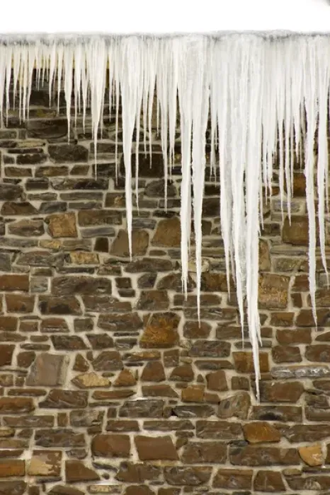 Framed Print : Canada, Banff, Icicles on side of Banff Springs Hotel Framed Print : Canada, Banff, Icicles on side of Banff Springs Hotel