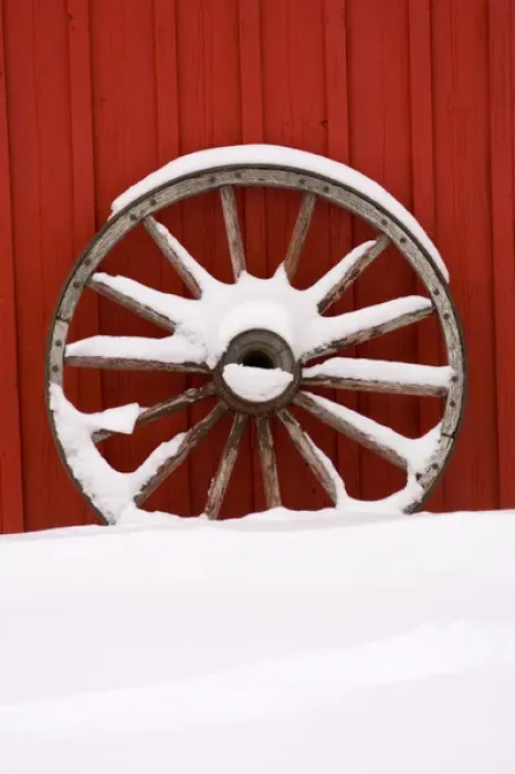 Framed Print : Canada, Banff, Martin Stables, wheel detail Framed Print : Canada, Banff, Martin Stables, wheel detail