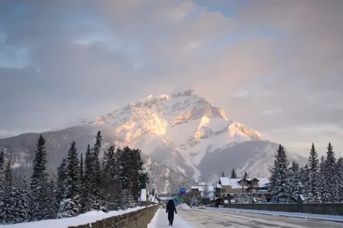Framed Print : Canada, Banff, View of Mt. Norquay in Winter Framed Print : Canada, Banff, View of Mt. Norquay in Winter