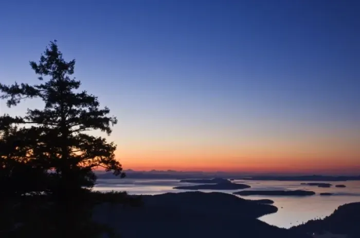 Framed Print : Canada, BC, Salt Spring Island, Canadian Gulf Islands at Dawn from Mt. Maxwell Framed Print : Canada, BC, Salt Spring Island, Canadian Gulf Islands at Dawn from Mt. Maxwell