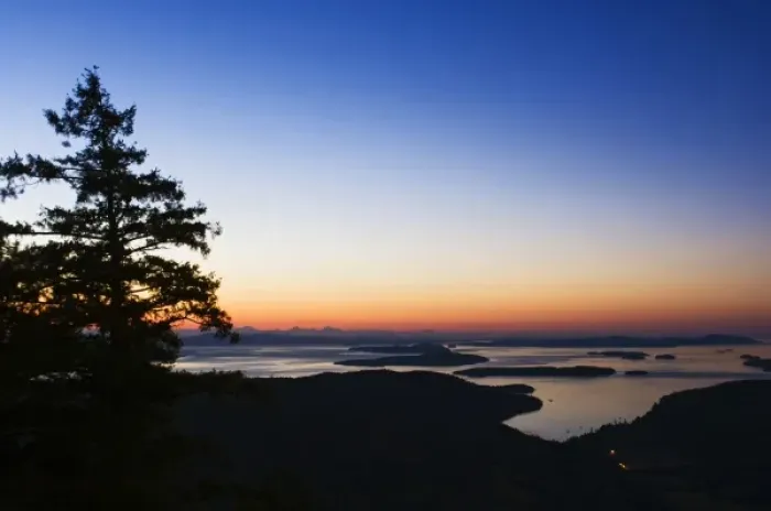 Framed Print : Canada, BC, Salt Spring Island, Canadian Gulf Islands at Dawn from Mt. Maxwell Framed Print : Canada, BC, Salt Spring Island, Canadian Gulf Islands at Dawn from Mt. Maxwell