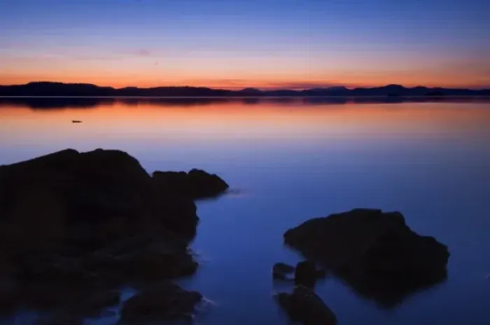 Framed Print : Canada, BC, Salt Spring Island, Beddis Beach Dawn