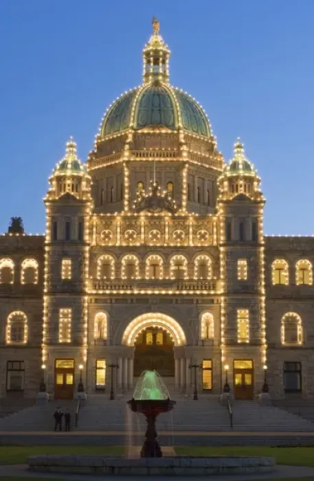 Framed Print : Canada, BC, Victoria, BC Legislature Building at Dusk Framed Print : Canada, BC, Victoria, BC Legislature Building at Dusk
