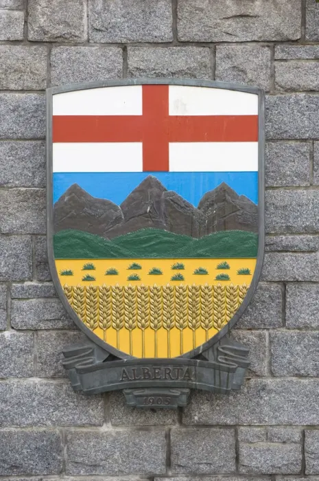 Framed Print : Canada, BC, Victoria, Legislature Buildings, Alberta Provincial Seal Framed Print : Canada, BC, Victoria, Legislature Buildings, Alberta Provincial Seal