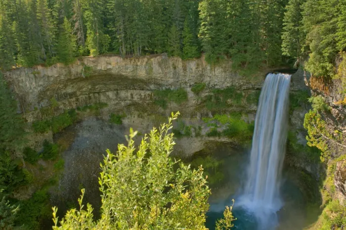 Framed Print : Canada, British Columbia, Brandywine Falls Provincial Park, Waterfall off cliff into pool
