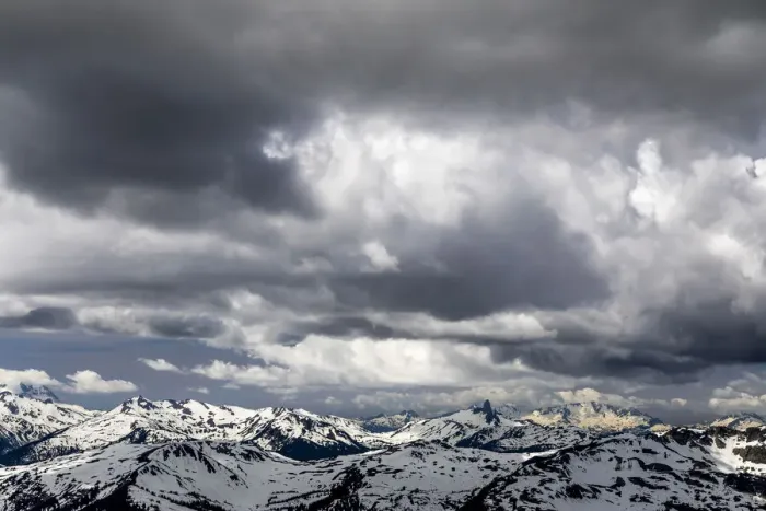 Framed Print : Canada, British Columbia, Garibaldi Provincial Park. Storm clouds over Fitzsimmons Range Framed Print : Canada, British Columbia, Garibaldi Provincial Park. Storm clouds over Fitzsimmons Range