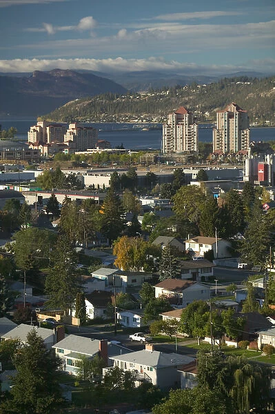 02. CANADA, British Columbia, Kelowna. Town & Okanagan Lake from Eastern Hills