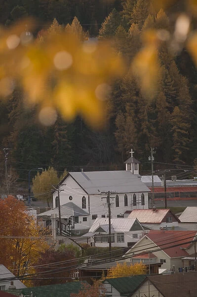 02. CANADA, British Columbia, Kimberly. Town View. German Themed Ski Town  /  Autumn