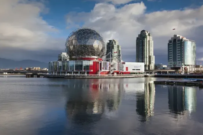 Framed Print : Canada, British Columbia, Vancouver, Granville Island, morning view of False Creek