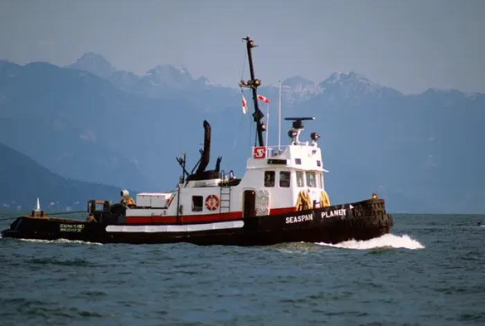 Framed Print : Canada, British Columbia, Vancouver area. A seagoing tugboat Framed Print : Canada, British Columbia, Vancouver area. A seagoing tugboat